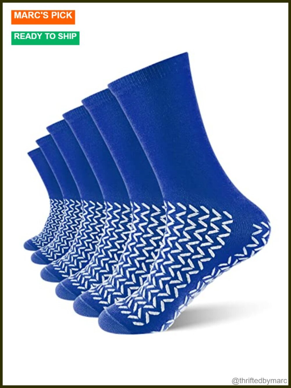 6 Pairs Non Slip Double Sided Tread Safety Socks Hospital Socks